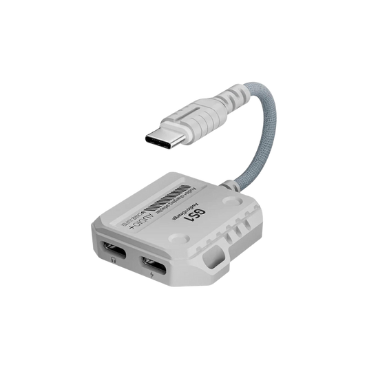 PLEXTONE GS1 2-In-1 Headphone Converter DOUBLE Type-C Interface Supports 60W Fast Charging for Mobile Phone (LEBANON ONLY) (Copy)