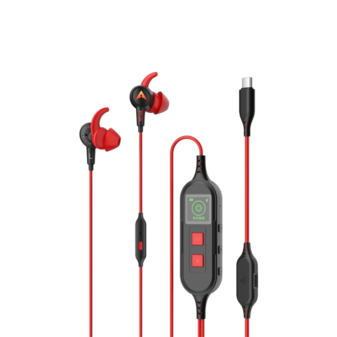 The PIVA S6PRO Gaming Earphones Type c Usb-c Gaming Headset Headphones Earphones Earbuds Earpiece with Microphone Comfortable Creative (LEBANON ONLY)