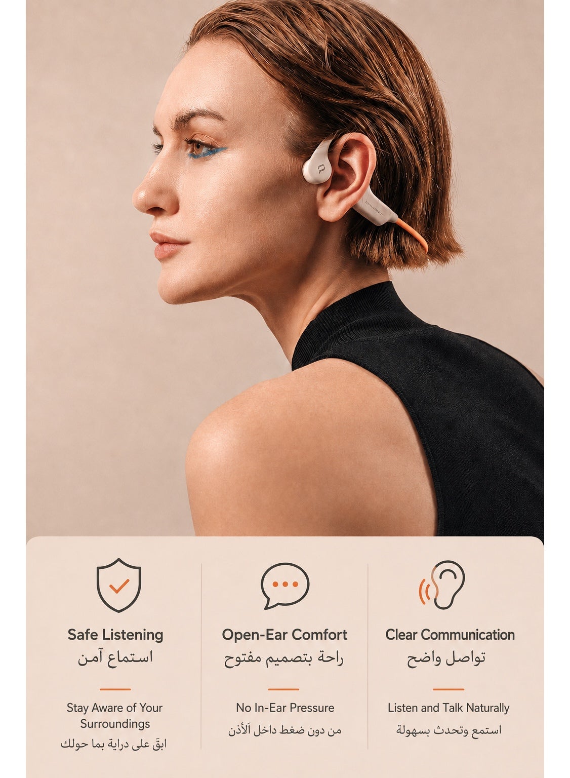SHEYIN X6 Pro Bone Conduction Swimming Headphones, IPX8 Waterproof Open Ear Bluetooth 5.4 Sports Headset with 32GB Built In MP3 Player and Up to 10 Hour Battery for Swimming, Running, Cycling and Gym, Coral