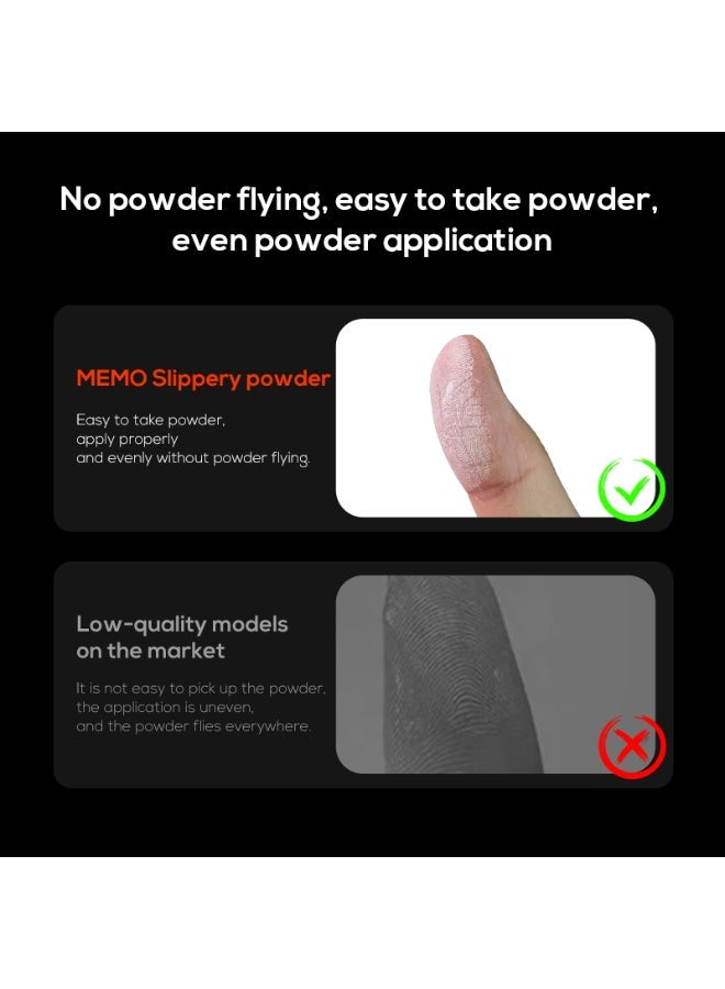 Memo FS03 Gaming Finger Powder, Anti-Sweat & Anti-Slip Finger Speed Powder for S