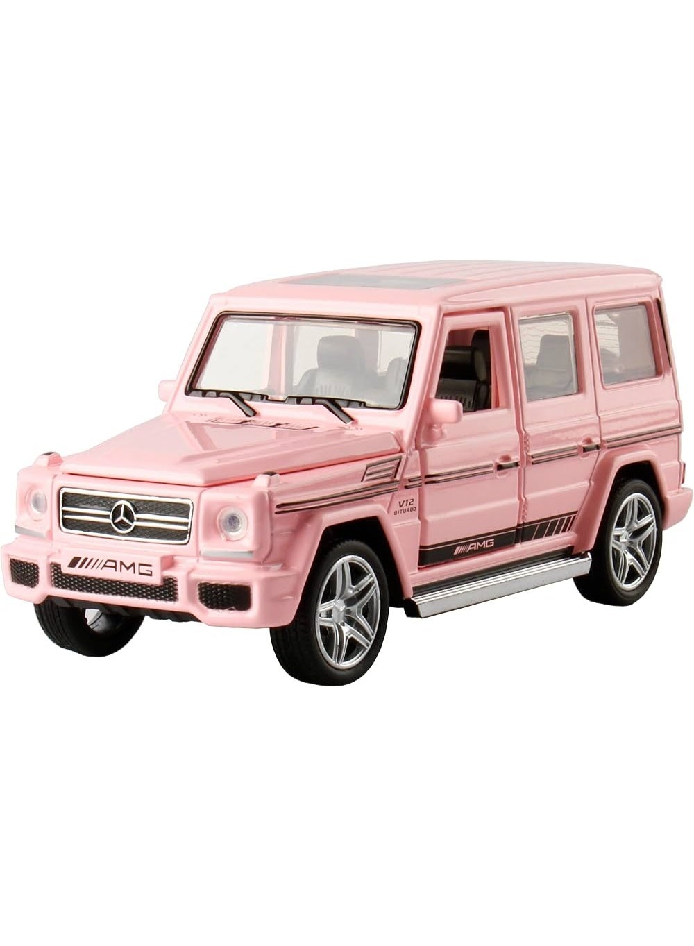 Mercedes-Benz G65 G-Class Pink Model SUV – Premium Collectible Toy Car with Opening Doors, Luxury Display Model for Office Desk, Home Decor, Kids’ Rooms, Car Collection & Gifts