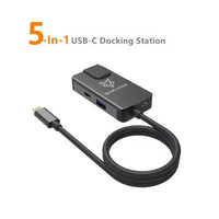 Sarafox 5-in-1 USB-C Gaming Docking Station & Hub Dongle with Gigabit Ethernet Adapter, Type-C to 3.5mm Audio, USB-A 3.1, 100W PD Fast Charging, Low-Latency Network for Gaming & Live Streaming – Compatible with RedMagic, iPad, iPhone 15/16/17 Series, Andr