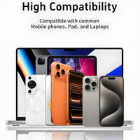 Basemo 240W Phone Holder Cable, USB-C Type-C Data Cable with PD Fast Charging, M