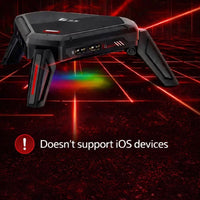Scorpion 2 Pro Keyboard & Mouse Converter for Mobile Gaming by Gamwing, Wired 100Mbps Ethernet Network Port, Low Latency Signal Transmission, 2000Hz Polling Rate, RGB Lighting, Multiple Audio Interfaces, Supports RedMagic, Android 10+, HyperOS, HarmonyOS,
