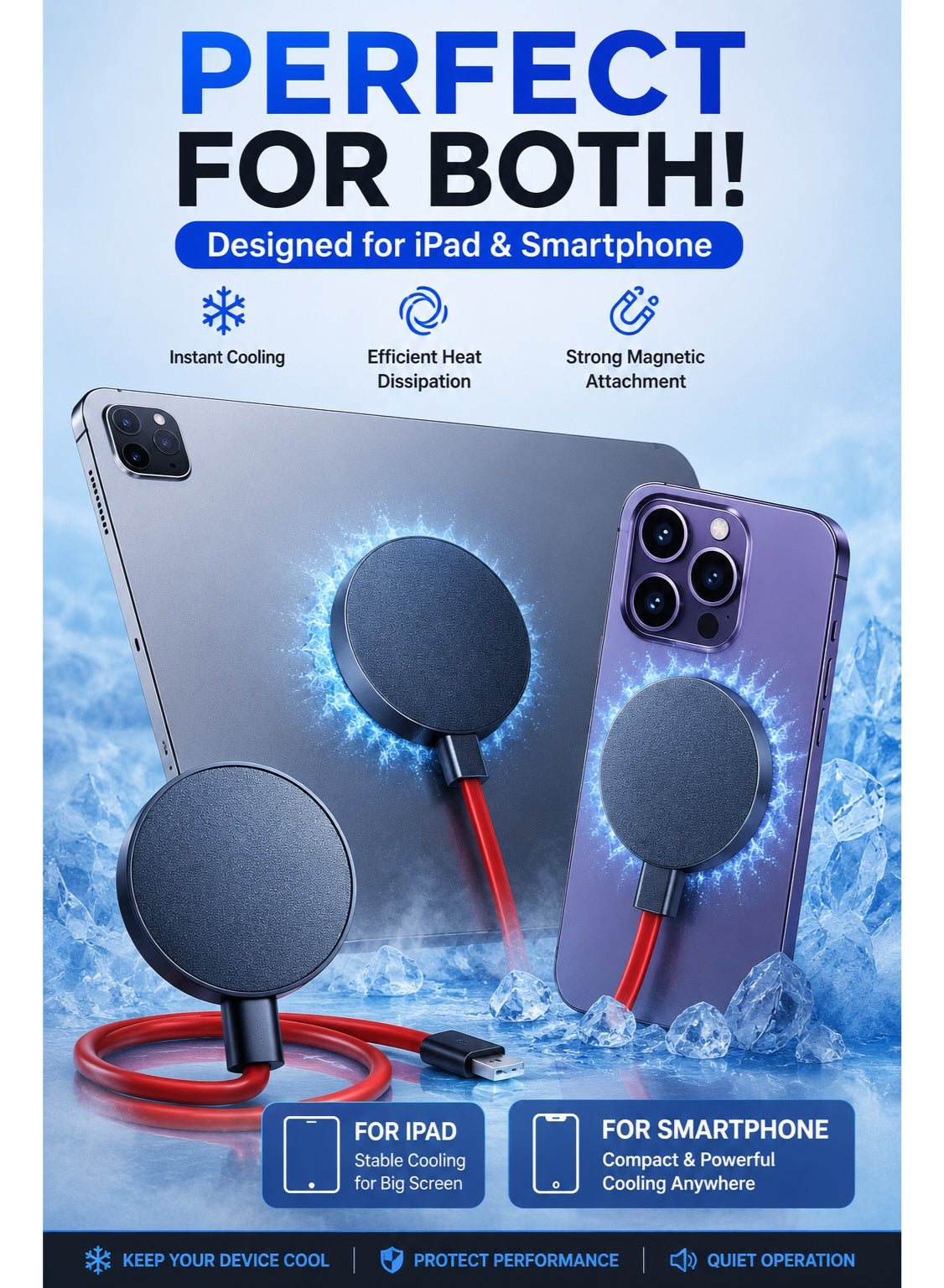 Ni-SHEN Nishen 78W Liquid Cooling Phone & Tablet Cooler, -40 °C degrees Magnetic