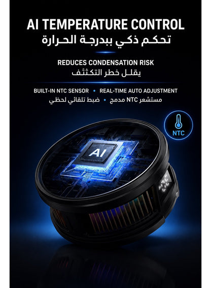 CX26 Ai Magnetic Smartphone Cooler, 30W Fast Cooling Semiconductor Radiator Fan 