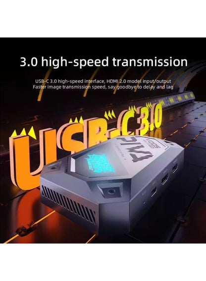 PIVA VD05 4K60Hz & 1080p 240Hz Video Capture Card with Built-in Cooling Fan for 