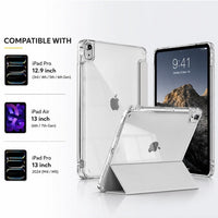 Generic Premium Acrylic Clear Case for iPad Pro 12.9 Inch (3rd/4th/5th/6th Gen) 