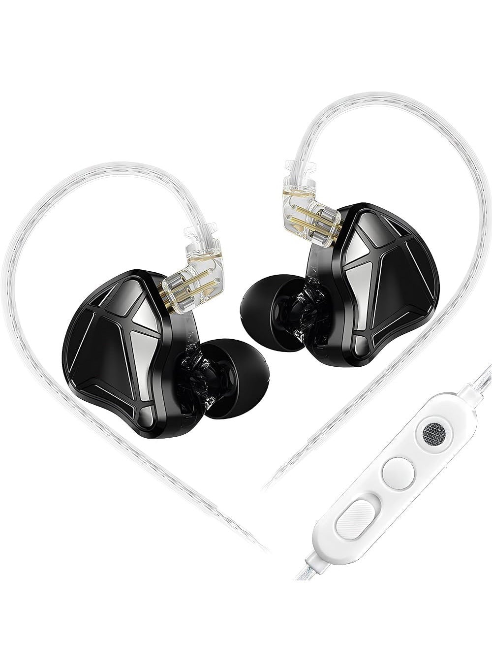 KZ AXAS IEM Gaming Earphones, Wired 3.5mm Headset with Dual Microphone, Low-Late