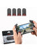 Gaming Finger Sleeves (4 Sleeves) by Nubia – Ultra-Thin & Sweatproof Silver Fiber Thumb Sleeves, Touchscreen Sensitive - for PUBG Mobile, COD, Fortnite & More (4 Sleeves)