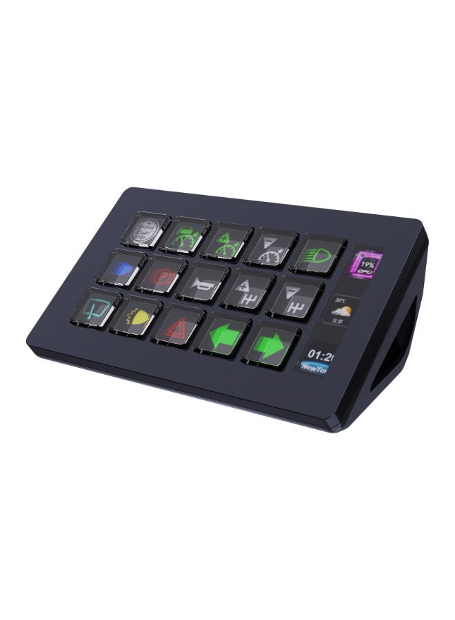 وحدة تحكم بث مخصصة MiraBox HSV293S مع 15 مفتاحًا ديناميكيًا ولوحة معلومات جانبية