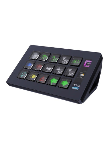 وحدة تحكم بث مخصصة MiraBox HSV293S مع 15 مفتاحًا ديناميكيًا ولوحة معلومات جانبية