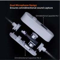 Z 47-42 AUX 0.78mm Pin Silver-Plated Upgrade Cable with Professional-Grade Dual Microphone Array for Full-Frequency Ultra-HD Voice, Compatible with KZ 0.78mm Pin Series in-Ear Headphones (3.5mm)