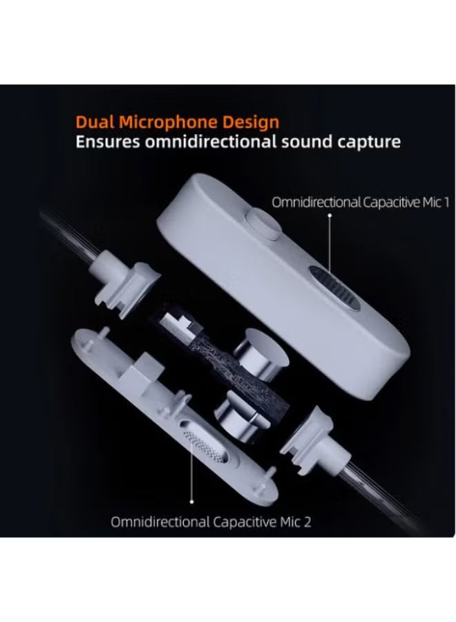 Z 47-42 AUX 0.78mm Pin Silver-Plated Upgrade Cable with Professional-Grade Dual Microphone Array for Full-Frequency Ultra-HD Voice, Compatible with KZ 0.78mm Pin Series in-Ear Headphones (3.5mm)