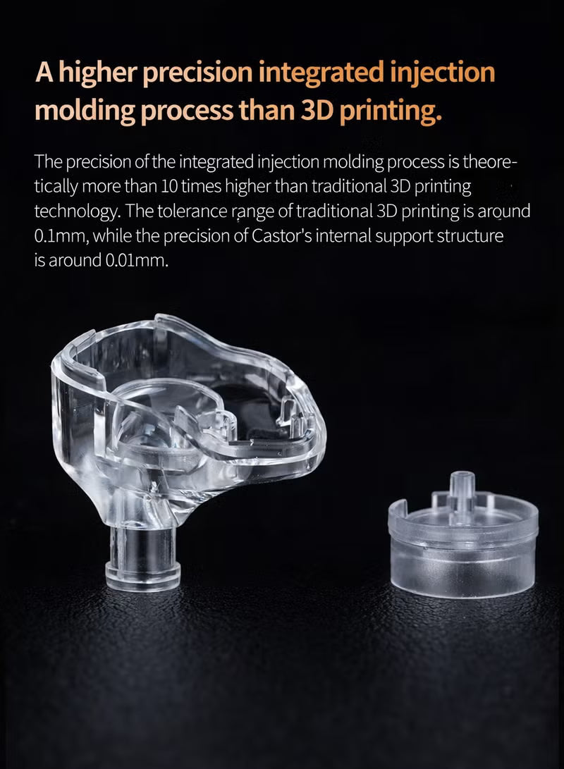 Z Castor Harman IEM Target Version IEM In-Ear Earphones – Dual Dynamic Drivers (10mm + 8mm), Tunable Sound with 4 Adjustment Switches (16 Profiles), Noise Isolating, 3.5mm, 0.75mm 2-Pin, Silver With Mic