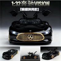 Mercedes-Benz AMG Vision GT Concept – Premium Black Diecast Model Car with Opening Gullwing Doors, Perfect for Gifts, Office Desk Decoration, Kids’ Rooms, and Collectors