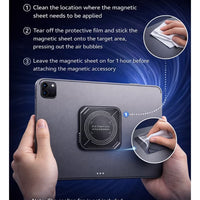 Magnetic Suction Sheet for Cell Phone Cooler by RedMagic, for Phones and Tablets, 2 pcs Thermally Conductive Steel Plate with Strong Adhesive, Compatible for Most Cooling Devices or Magnetic Attachments