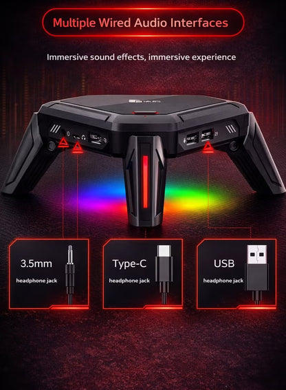 Scorpion 2 Pro Keyboard & Mouse Converter for Mobile Gaming by Gamwing, Wired 100Mbps Ethernet Network Port, Low Latency Signal Transmission, 2000Hz Polling Rate, RGB Lighting, Multiple Audio Interfaces, Supports RedMagic, Android 10+, HyperOS, HarmonyOS,