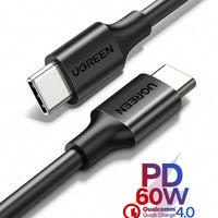 UGREEN USB C to USB-C Charger Cable 60W Type C to C 1 METER Lead Fast Charging Compatible With iPhone Air/17/16 Pro Max, Galaxy S25 Ultra, Pixel 9, iPad Pro 2024/Air 5, MacBook Pro (1M) (LEBANON ONLY)