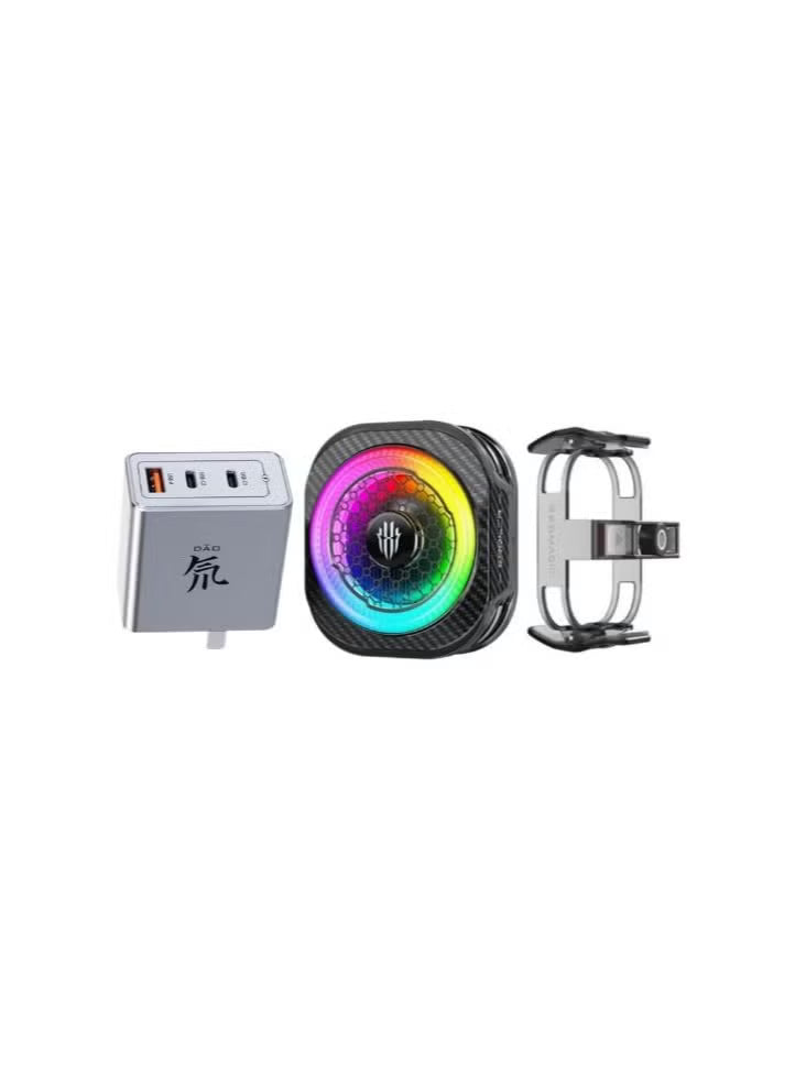 Phone Cooler RedMagic 8 Pro Magnetic Phone/Tablet Cooler – 36W Ultra-Cooling Gaming Fan with 65W DAO Charger, Graphene Heatsink, Magnetic Mount & Clip – Powerful Cooling Fan for Smartphones, Tablets, iPad & Steam Deck (Perfect for PUBG Mobile, COD & More)