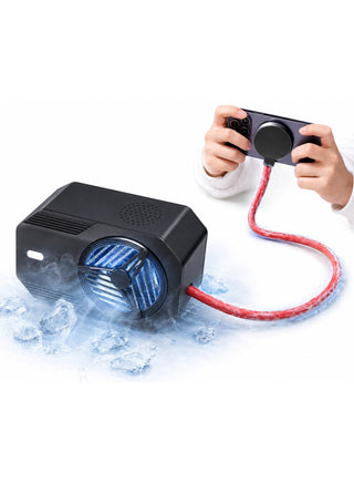 Liquid Cooler for iPhone & Tablet –60W  Advanced Water Cooling Gaming Fan with TEC Semiconductor Cooling, Phone App Support, Ultra Silent Operation & Magnetic Clip Mount – Includes 48W Power Adapter – Compatible with iPhone, iPad, RedMagic
