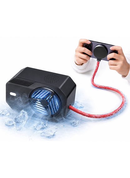 48W Liquid Cooling Phone Cooler for iPhone & Tablet with TEC Semiconductor Technology, Ultra-Silent Operation, and Magnetic Clip Mount - Includes 48W Power Adapter - Compatible with iPhone, iPad, RedMagic
