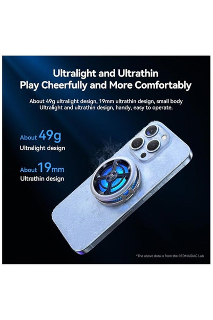 Phone Cooler RedMagic 6 Air – Ultra-Light 15W Magnetic Gaming Fan with Clip & Semiconductor Heatsink For Smartphones Android & iPhone  (Perfect for PUBG Mobile, COD, Fortnite & More)re