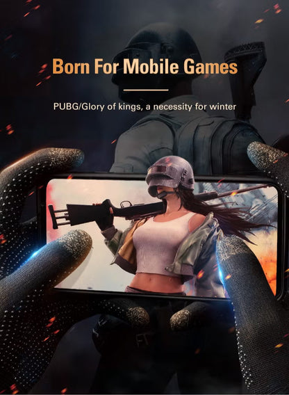 MEMO Carbon Fiber Full Finger Gaming Gloves – High Sensitivity Touch, Breathable