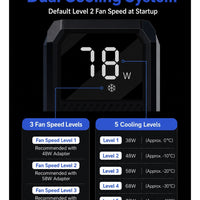 Ni-SHEN Nishen 78W Liquid Cooling Phone & Tablet Cooler, -40 °C degrees Magnetic