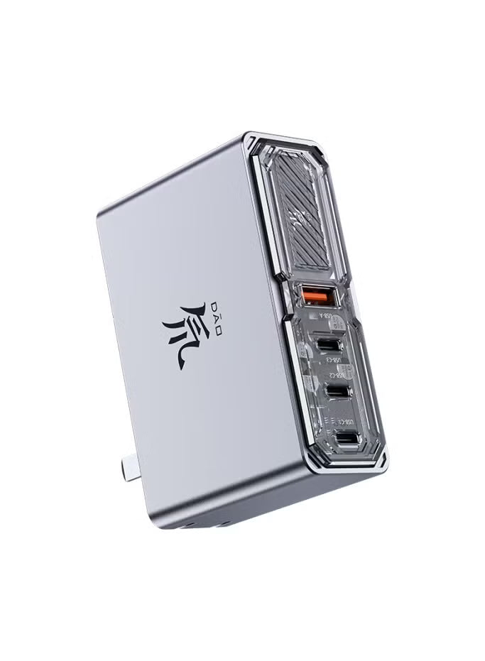 RedMagic 140W Quad-Port Multi Charger GaN 6 Pro Fast Charger, Compact Design, Foldable Pins, NeoCharger 3.0, For RedMagic Astra, Nova, iPad, Tablets, iPhone, MacBook, Laptops - Includes Cable (US Version)