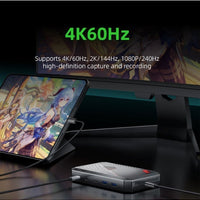 PIVA VD20 UHD 4K60Hz & 1080p 240Hz Video Capture Card & Gaming Dock with Built-i