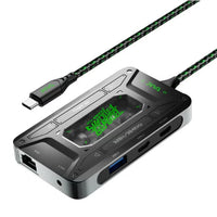 PIVA DS7 7-in-1 USB-C Docking Station & Gaming Hub – 4K@60Hz HDR Video, 100W PD Fast Charging, 32Bit/384KHz Hi-Fi Audio, Gigabit Ethernet, USB 3.1 Data Transfer for Streaming & Recording – Compatible with RedMagic, iPhone, iPad, Android & Laptops