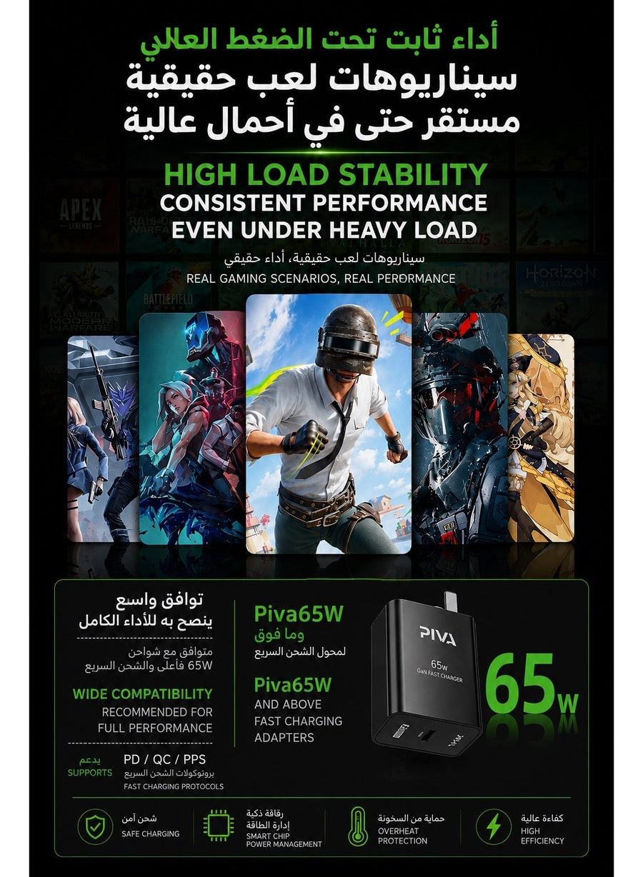 PIVA Titan T300 iPad Cooler, 40W Powerful Cooling, APP Smart Control, 360° Airflow Design & RGB Lighting