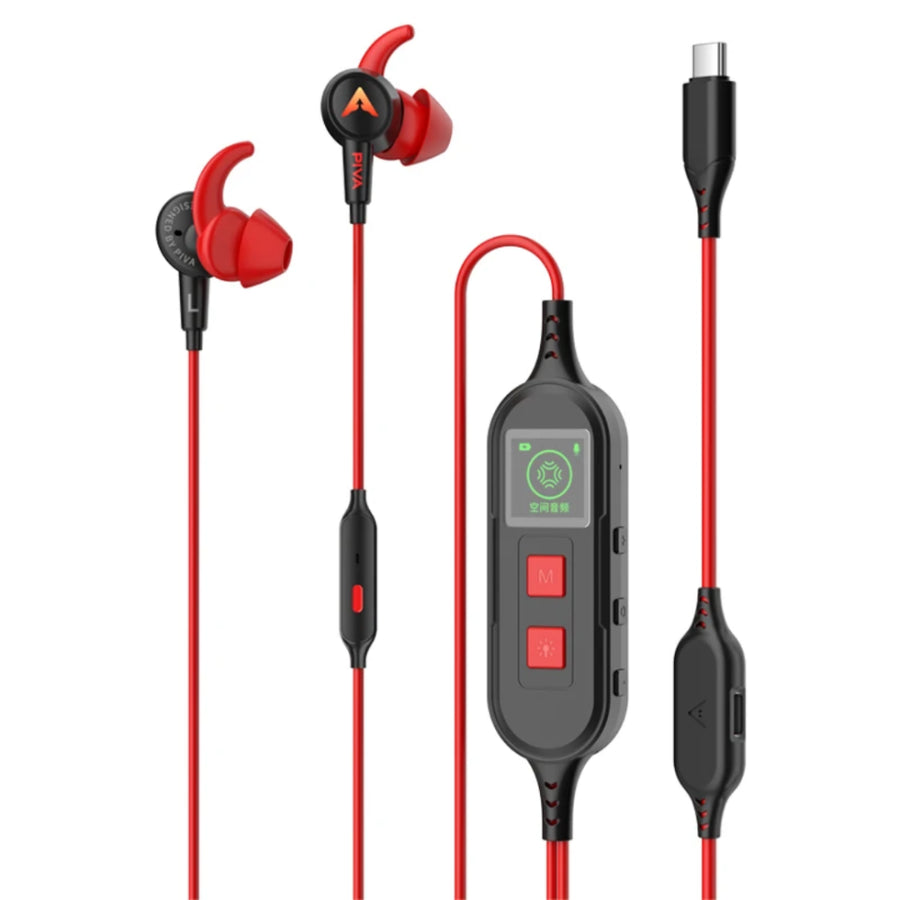 The PIVA S6PRO Gaming Earphones Type c Usb-c Gaming Headset Headphones Earphones Earbuds Earpiece with Microphone Comfortable Creative