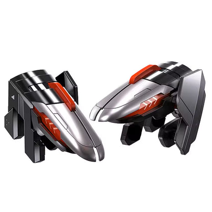 AK06 AUTO 6 Fingers Mobile Phone Gaming Accessories for PUBG Aim Shooting Gamepad Trigger L1R1 Button for IOS/ANDROID Game Controller - MOBILE ONLY