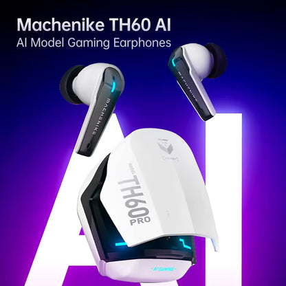 ماكنايك TH60 PRO AI سماعات رأس بلوتوث لاسلكية مترجم لغات سماعات أذن ألعاب داخلية IPX5 مقاومة للماء Bluetooth 5.4