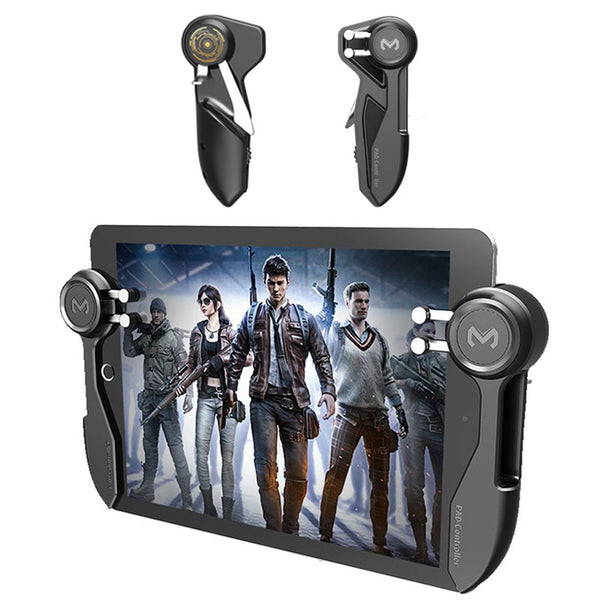 L2R2 Memo AKPAD MECHANICAL Mobile Gamepad Controller for iPad Tablet Six Finger Games Trigger Joysticks L2 R2 Fire Button Aim Key - TABLET IPAD ONLY
