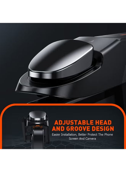 وحدة التحكم BIGBIG WON Mecharger Plus M3 بمحفزات الألعاب للهاتف المحمول، أزرار ميكانيكية عالية الدقة L1/R1، تعيين اللمس بدون تأخير، تصميم الملزمة المريح Gamepad لـ PUBG وCOD، متوافق مع iPhone، Samsung Galaxy، RedMagic، Xiaomi وهواتف Android