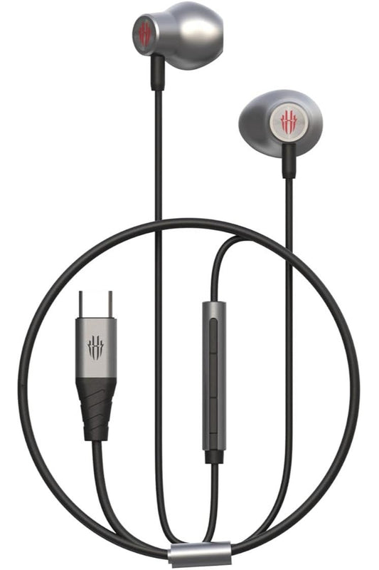 RedMagic Type-C Gaming Earphones with Mic, In-Ear, for Samsung Galaxy, Google Pixel, iPad Pro, iPhone 15+ – Ideal for Gaming & Streaming