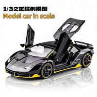 Lamborghini Centenario LP770-4 Concept – Premium Black and Gold Diecast Model Car with Opening Gullwing Doors, Perfect for Gifts, Office Desk Decoration, Kids’ Rooms, and Collectors