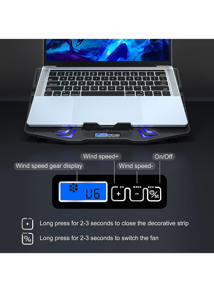 Ice Coorel K5 Laptop Cooling Pad with 5 Adjustable Heights