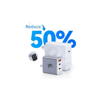 RedMagic Fast Charger 65W, Compact USB-C & USB-A Power Adapter with 3 Ports for Phones, Tablets & Laptops (UAE ONLY)