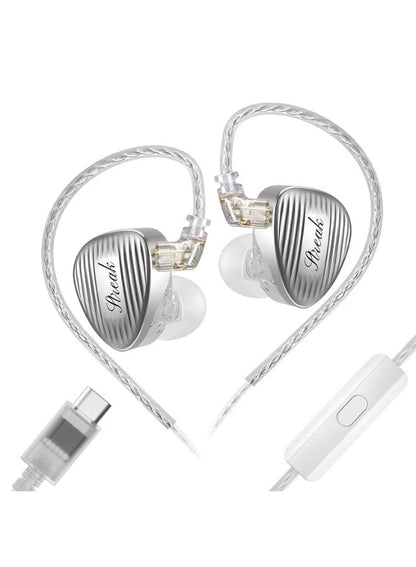 GK Streak KUN IEM Type-C Hybrid Dual-Driver Earphones with Microphone, Dynamic a