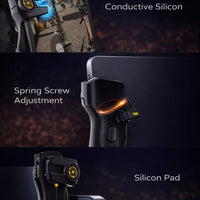 Automatic iPad Triggers AKPAD-8K by MEMO, Super Fast Shooting, High-Frequency Burst Mode, 80mAh Long-Lasting Battery, Alloy Buttons, Compatible with iPad, RedMagic, Lenovo, and Samsung Tablets – PUBG and COD Accessory