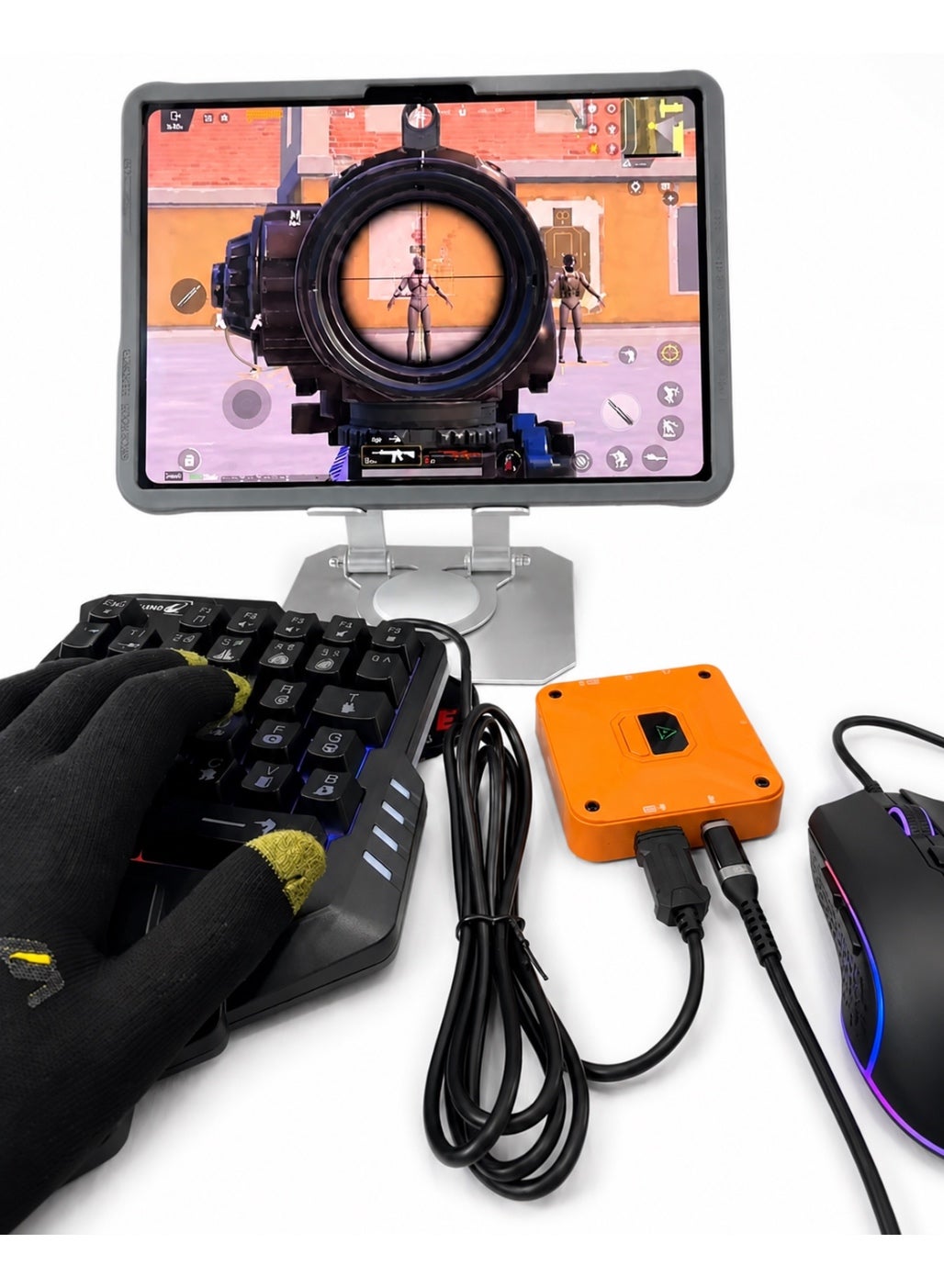 AIMZENIX Aimzenix AX360M Keyboard Mouse Converter for iOS IPAD & Mobile Gaming, 