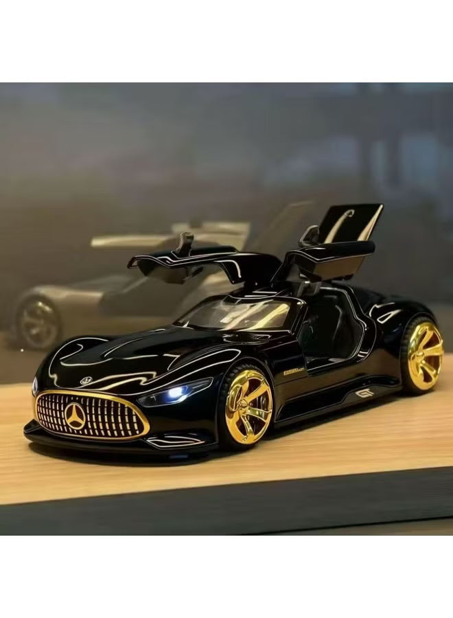 Mercedes-Benz AMG Vision GT Concept – Premium Black Diecast Model Car with Opening Gullwing Doors, Perfect for Gifts, Office Desk Decoration, Kids’ Rooms, and Collectors