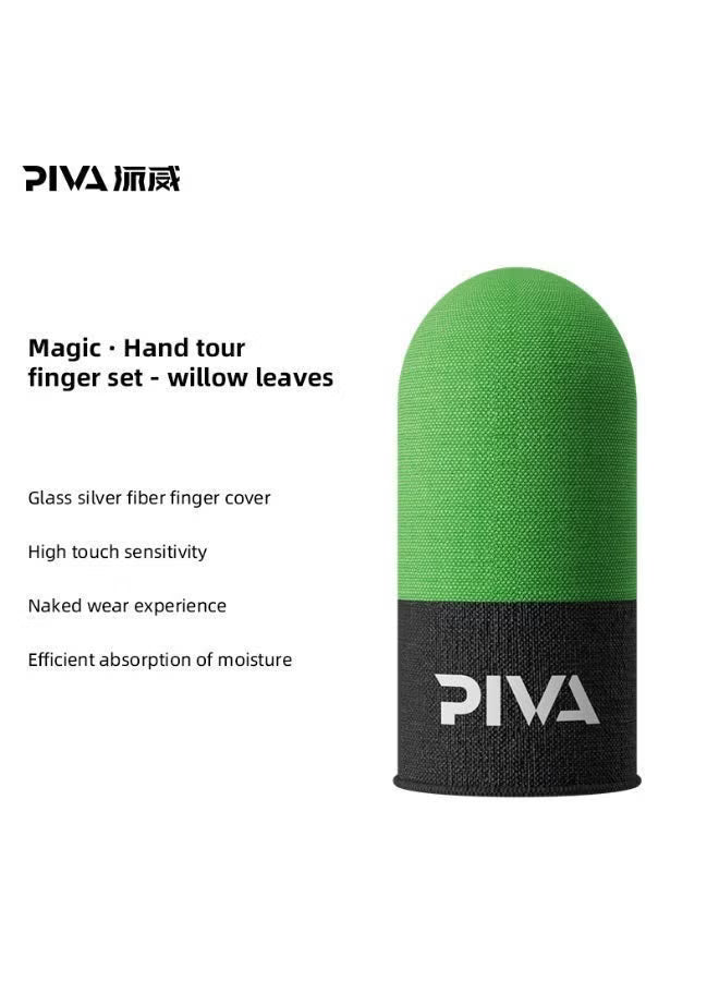 PIVA 10 Mobile Gaming Finger Sleeves – Frost Cold Silver Fiber Touchscreen Finger Cover for PUBG & FPS Games, Anti-Sweat, High Sensitivity, Smooth Control For RedMagic, iPhone, iPad, Samsung, Poco and Mobile Phones (5 Pairs / 10 PCS)