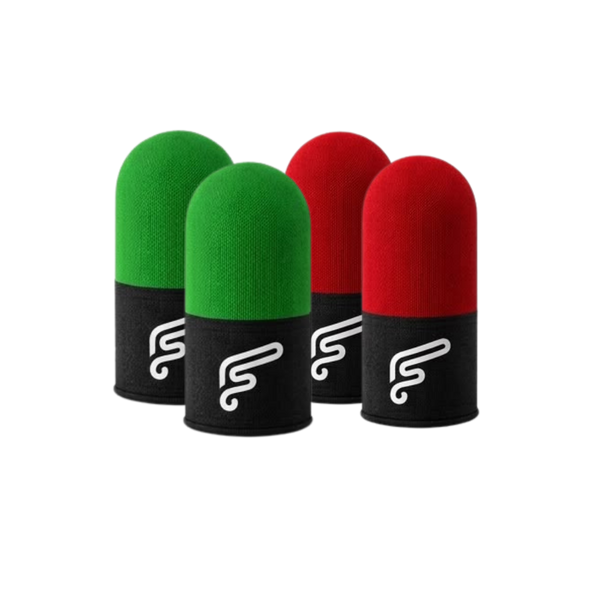 Black Shark 6 Pro Magnetic Cooler + RedMagic 80W GaN5 Fast Charger + Flaregun P4 Sleeves (4-Pack, 2× Black+Green & 2× Black+Red) — For iPhone, Android, RedMagic, iPad