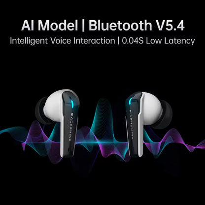 ماكنايك TH60 PRO AI سماعات رأس بلوتوث لاسلكية مترجم لغات سماعات أذن ألعاب داخلية IPX5 مقاومة للماء Bluetooth 5.4