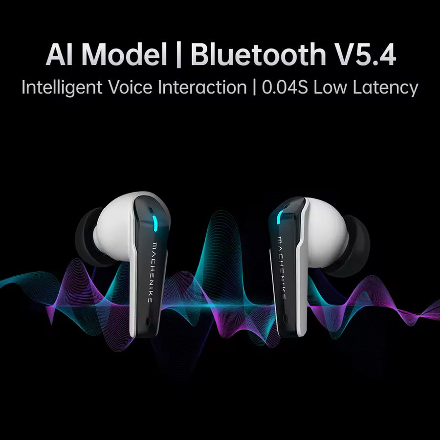 ماكنايك TH60 PRO AI سماعات رأس بلوتوث لاسلكية مترجم لغات سماعات أذن ألعاب داخلية IPX5 مقاومة للماء Bluetooth 5.4